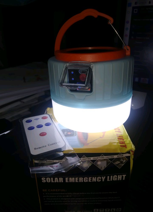 Светодиодная аккумуляторная лампа с пультом1 фото