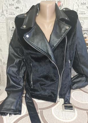 Куртка косуха с искусственным мехом2 фото