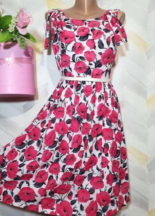 Платье миди коттоновое р 12