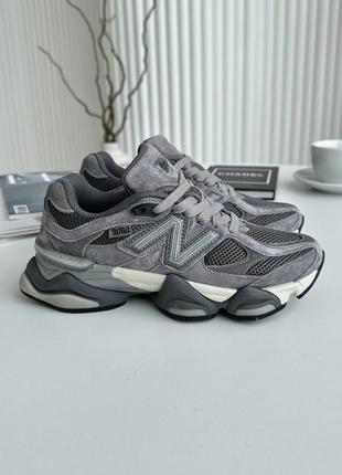 Трендовые женские кроссовки new balance 9060 x joe freshgoods dark grey тёмно-серые