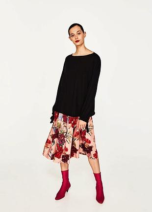Чорна кофточка оверсайз zara