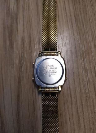 Жіночий годинник золотий casio la670wega оригінал!3 фото