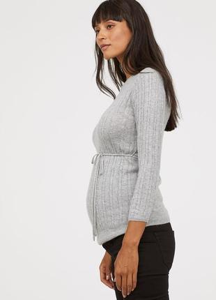 Голубой свитер hm mama{для беременных}5 фото