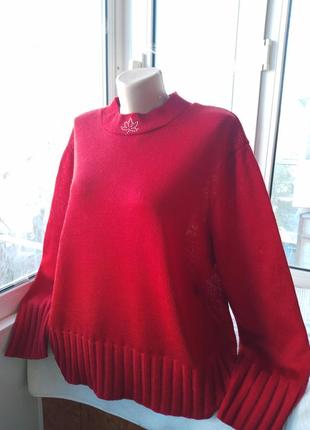 Акриловий светр джемпер пуловер великого розміру батал6 фото