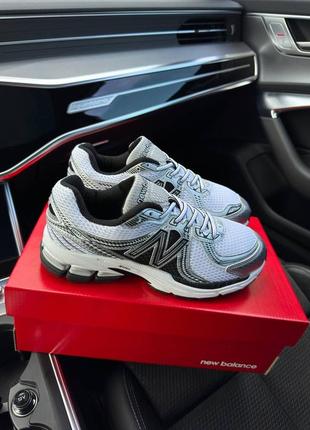 Мужские кроссовки new balance 860v2 white silver black