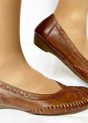 581.туфли-мокасины летние кожаные beegle 42 р.1 фото