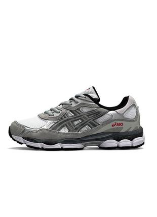 Мужские кроссовки asics gel-nyc gray white silver