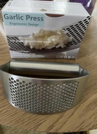 Зручна часникодавка garlic press прес для часнику, ручна часник