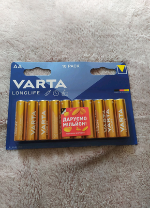 Батарейки varta aa longlife