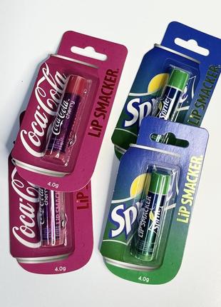 Lip smacker бальзам для губ (sprite/ coca-cola cherry), 4 г