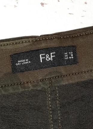 1+1=3 милитари женские джинсы джеггинсы высокая посадка f&amp;f, размер 46 - 488 фото