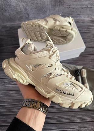 Женские кроссовки в стиле баленсиага белые balenciaga track 3.0 white