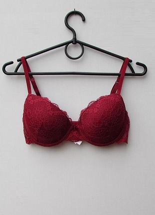 Кружевной бюстгальтер уплотненная чашка 75с