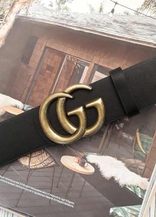 Ремень женский чернний в стиле gucci / ремень пояс женский