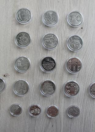 Набор 18 монет нбу в капсулах збройні сили україни (зсу, тро, ссо