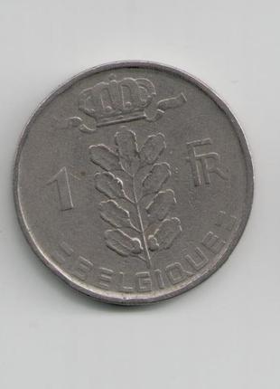 Монета бельгия 1 франк 1951 года belgique