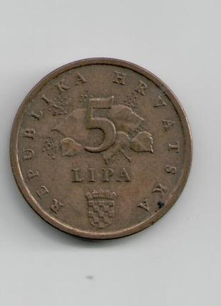 Монета хорватія 5 лип 2003 року
