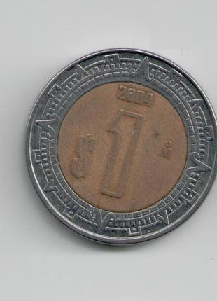 Монета мексика 1 песо 2004 року1 фото