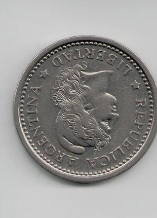 Монета 77 1 песо 1958 року2 фото