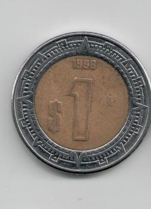 Монета мексика 1 песо 1998 року