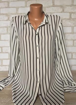 Шифонова блузка в смужку🔊торг🔊знижка