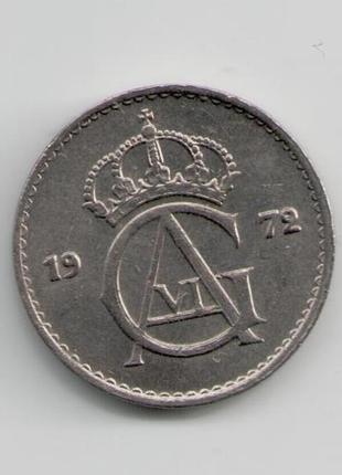 Монета швеция 10 эре 1972 года2 фото