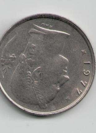 Монета бельгия 1 франк 1977 года belgie2 фото