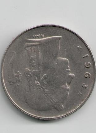 Монета бельгия 1 франк 1963 года belgie2 фото