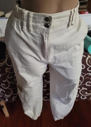 Карго бежевые штаны фирменные6 фото