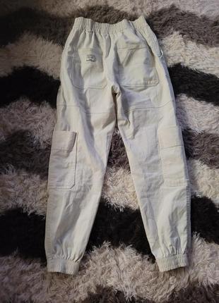 Карго бежевые штаны фирменные2 фото
