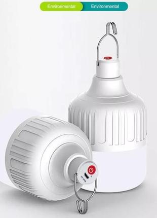 Акумуляторна лампа 80w портативний світильник фонарик7 фото