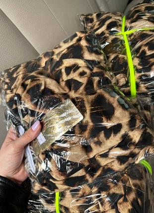 Шикарный леопардовый костюм 🔝 мега тренд 2024 очень стильного фасона и качественного пошива7 фото