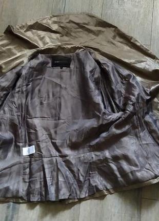 Ошатний легкий сатиновий піджак bcbg max azria 3/4 sleeve denim blazer,кольору хакі,40/12/м7 фото