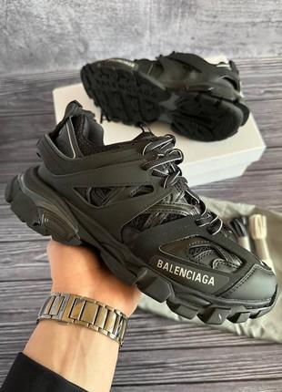 Жіночі кросівки у стилі  балансіага чорні balenciaga track 3.0 black