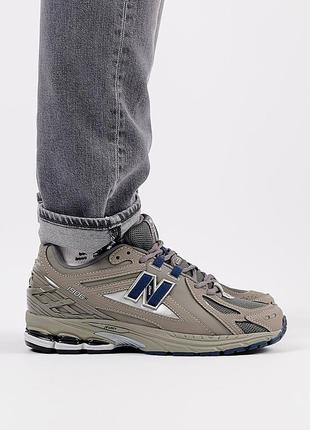 New balance 1906r gray navy1 фото