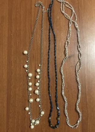 Ожерелье стекло винтаж 45-50см цена за все