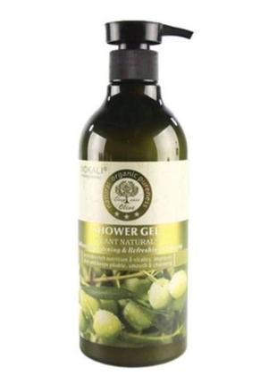 🫒гель для душу wokali prof shower gel plant natural olive 🫒550 мл