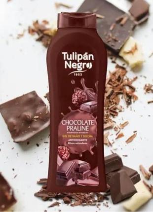 🍫гель для душу tulipan negro "шоколадне праліне", 650 мл🍫1 фото