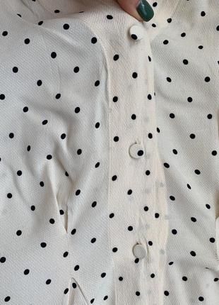 Стильная  блуза в горошек3 фото