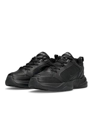 Чоловічі кросівки nike air max monarch iv black чорний повсякденні шкіряні кросівки найк айр макс монарх4 фото