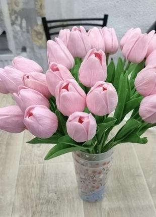 Искусственные тюльпаны, латексные6 фото