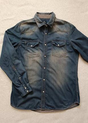 Стильна чоловіча джинсова сорочка blue ridge