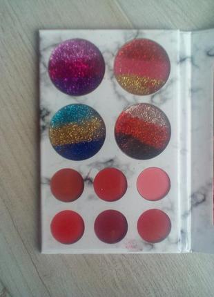 Палітра тіней glamierre rainbow your eyes glitter and matte 18 цв