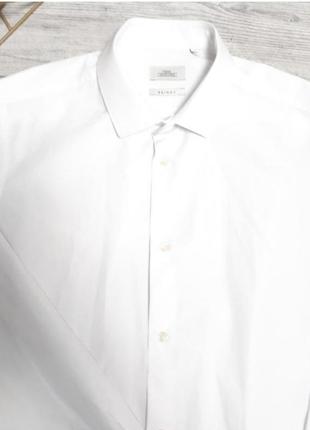 Рубашка мужская белая длинный рукав р 44-46 бренд "next"8 фото