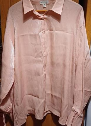 Новая мерцающая блуза с завязками1 фото