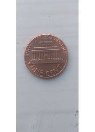 Монета 1 цент2 фото