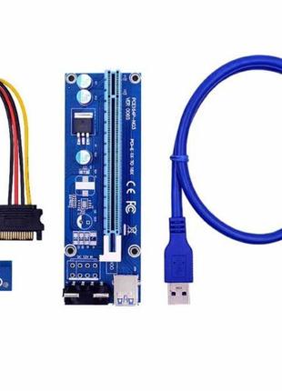 Райзер molex sata ver 006s pci-e usb 3.0 ,riser,майнінг,новие!