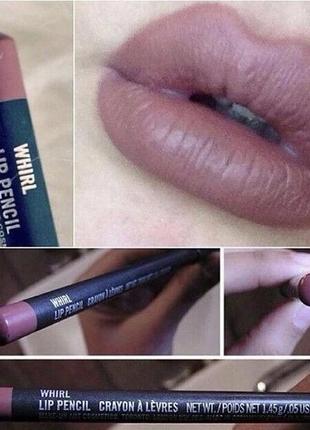 Mac lip pencil олівець для губ whirl1 фото