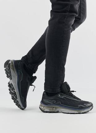 sapatos infantis Salomon Speedcross CSWP black gray3 фото