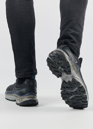 sapatos infantis Salomon Speedcross CSWP black gray4 фото